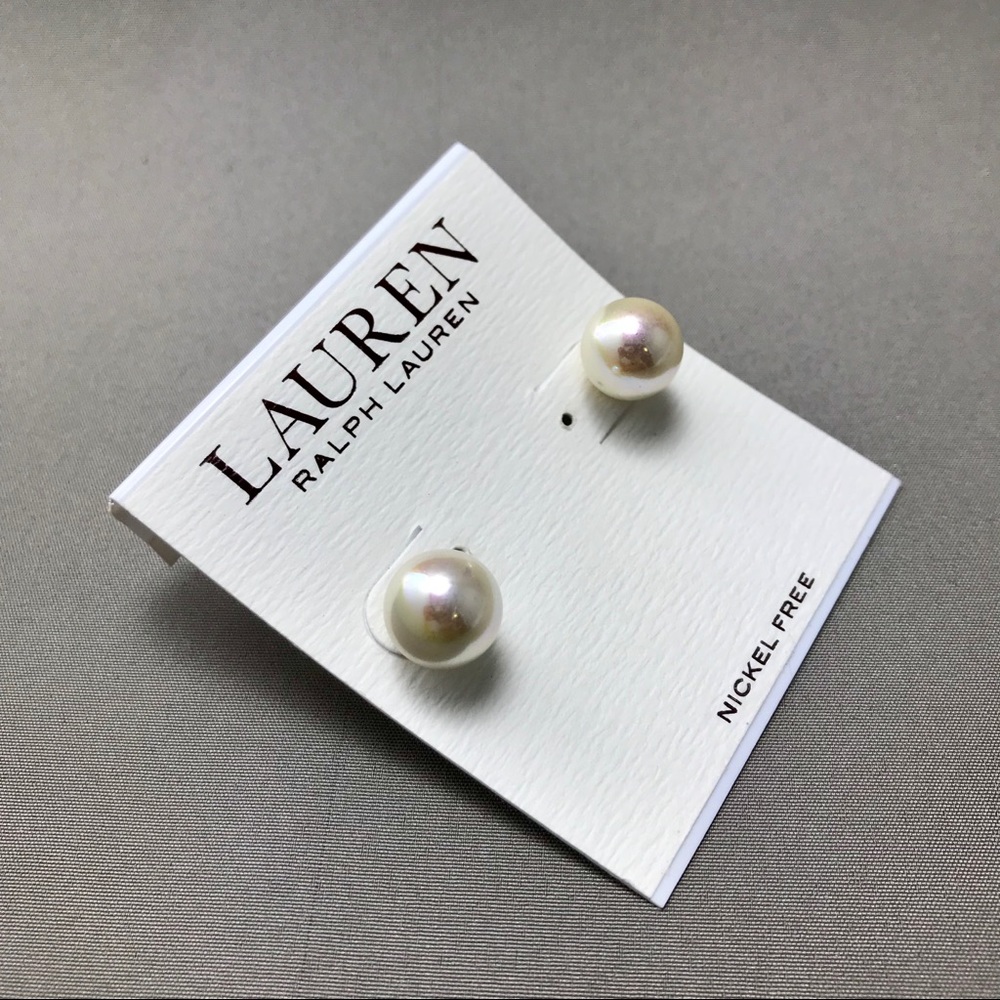 New Lauren by Ralph Laure/Stud/Faux Pearl/ C4-05